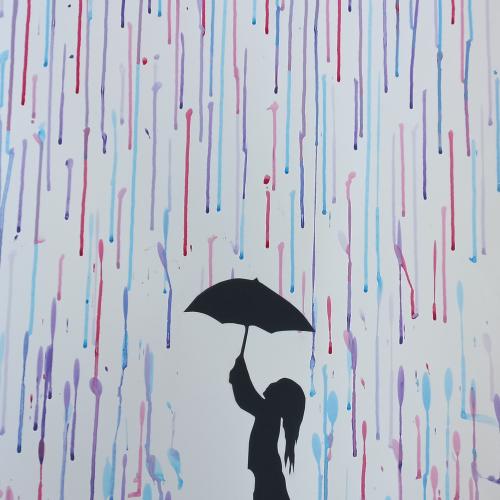 Bunter Regen