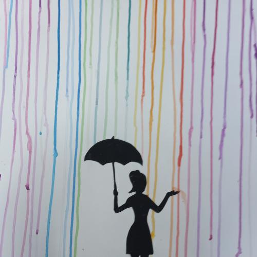 Bunter Regen